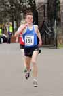 Nathan Reed (Sunderland) finishing the Wallsend Harriers Terry O'Gara Memorial 5k Road Race.